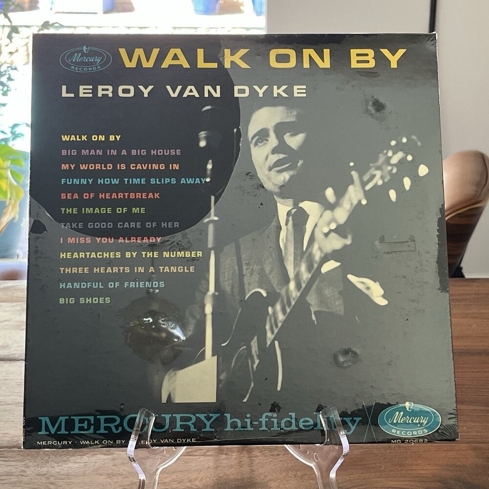 Leroy Van Dyke Walk On By Vinyl LP 1961 Mercury MG 20682 Mono